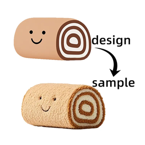Jouet de poulet frit personnalisé de dessin animé <span class=keywords><strong>Kawaii</strong></span> Mini nourriture en peluche super douce en coton doux et feutre avec accessoire de remplissage en coton PP - Product Image 6