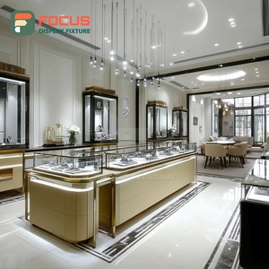 Sistema de Exhibición de Joyería Minimalista, Vitrina Metálica para Boutique - Product Image 5