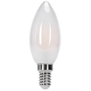 Bombilla LED de filamento mate C35 E14 4.9W, eficiente, luz cálida, ideal para decoración y ambientación de espacios. - Product Image 1
