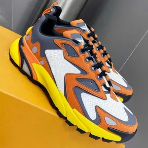 High Quality Original Luxury Men's Famous Brand Designer <b>Sneakers</b> Sporty Casual Running Shoes Breathable Soft Genuine <b>Leather</b> - Product Image 1