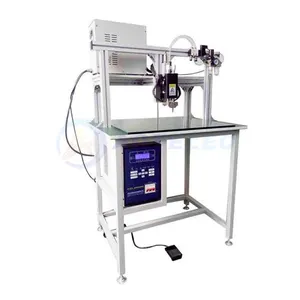 Máquina de soldadura por puntos de pulso de laboratorio 18650/26650/32650 AC/soldador para montaje de paquete de batería cilíndrica para batería de coche EV