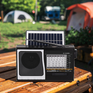 Rechargeable Factory OEM Solar Powered 8 Band Radio FM AM SW BT USB TF MP3 Player with <b>LED</b> Light Built-in <b>Speaker</b> Portable Radio - Product Image 3