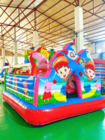 Castillo Inflable Comercial de PVC de 0.55mm de Grosor, Casa de Brinco Inflable para Niños, para Negocios de Alquiler y Parques de Diversiones