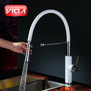 Rubinetto da <span class=keywords><strong>Cucina</strong></span> Monocomando Colorato VIGA di Kaiping, Finitura Bianca con Doccetta Estraibile, Miscelatore da <span class=keywords><strong>Cucina</strong></span> - Product Image 2