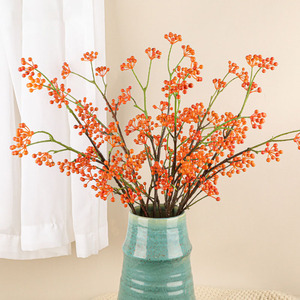 All'ingrosso 80cm ornamento di frutta artificiale Set rosso blu simulato bacche verdi frutti di vite edera e fiore per la decorazione della casa - Product Image 1