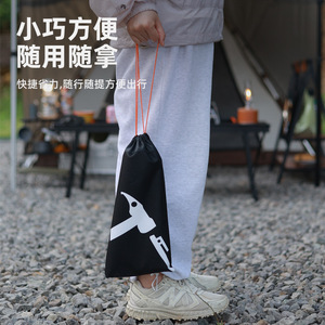 Bolsa de almacenamiento para estacas de tienda de campaña Hike Mount, bolsa de herramientas portátil de tela Oxford con diseño de cordón para equipo de camping - Product Image 2