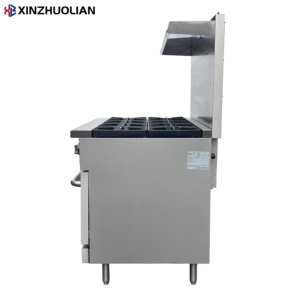 ETL 商用工业用 10 燃烧头燃气灶带烤箱不锈钢 360,000 BTU - Product Image 4