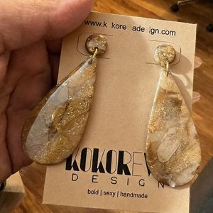 Cartes à boucles d'oreilles en papier kraft avec logo personnalisé |   Cartes de présentation pour boucles d'oreilles, étiquettes de présentation écologiques et recyclables - Product Image 4