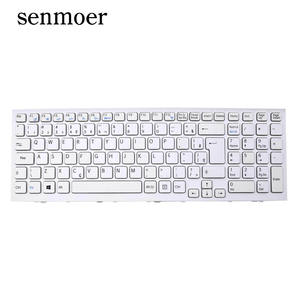 En stock caliente BR diseño marco blanco <span class=keywords><strong>VAIO</strong></span> VPC-EG EG-100C EG-111T EG-112T EG-211T latitud 3540 teclado para el ordenador portátil para Sony - Product Image 2