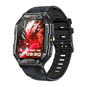 Smartwatch KR82 con Schermo TFT da <span class=keywords><strong>2</strong></span>,1 Pollici, Impermeabile 1ATM, Bussola, Luce LED, Orologio Sportivo Intelligente per Uomo e Donna - Product Image 1