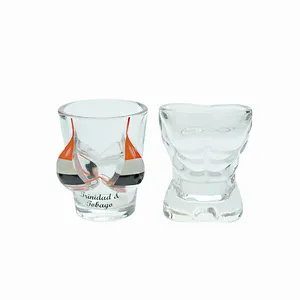 Special Body Shaped Sexy Women Breast Bikini Glass Custom Fancy Shot Glass