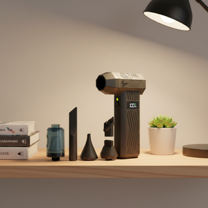 Mini Turbo Ventilador Portátil de 80000 Rpm, Plumero de Aire Eléctrico <span class=keywords><strong>Inalámbrico</strong></span> y Aspiradora para Coche 2 en 1 con Soplador de Teclado para Camping - Product Image 2