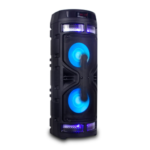 Sistema de <span class=keywords><strong>Sonido</strong></span> Estéreo de Marca <span class=keywords><strong>China</strong></span>, Torre de <span class=keywords><strong>Sonido</strong></span> con Doble Woofer de 6.5 Pulgadas, <span class=keywords><strong>Caja</strong></span> de DJ para Exteriores con 2 Micrófonos Inalámbricos y Altavoz BT - Product Image 1
