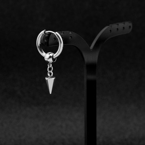 Boucles d'oreilles pendantes géométriques au design de niche populaire, style luxe léger et simple, unisexe, en acier inoxydable, bijoux tendance - Product Image 4