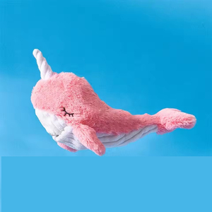 Qbellpet 2024 nuevo juguete de gato de camarón de salto por gravedad sonido de peluche ballena tiburón langosta usted mismo <span class=keywords><strong>HI</strong></span> amuse CAT USB juguete eléctrico para mascotas - Product Image 6