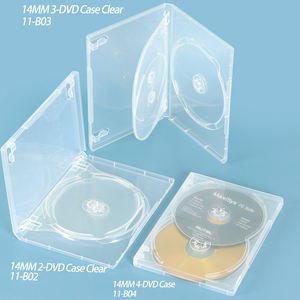 SUNSHING Premium Standard 14mm CD <span class=keywords><strong>DVD</strong></span> boîtier support de stockage simple Double DVDR disque <span class=keywords><strong>vide</strong></span> PP CD Blu-ray disques Media Box - Product Image 1