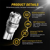 Ampoule LED AUXITO Bestseller T10 B2 9V 18V, ampoule de phare LED bleue 240lm 1 pièce 3030SMD 12 pièces 4014SMD pour éclairage intérieur de voiture