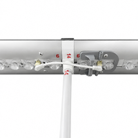 Boîte à lumière LED portable en profilé aluminium durable à assemblage rapide 2026, avec tissu polyester lavable et réutilisable, pour salon professionnel
