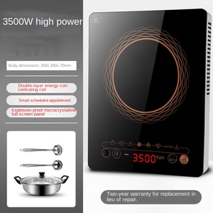 Plaque chauffante électrique 1200W avec boîtier en acier inoxydable et contrôle de température réglable pour usage domestique 220V - Product Image 2