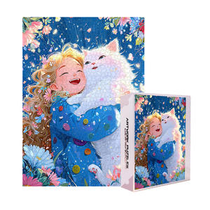 Puzzle en Carton Personnalisable Laminage Mat/Brillant Coins Carrés 501-1000 Pièces pour Enfants Adultes DIY & Cadeaux Tendances - Product Image 1