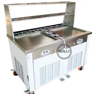 Machine à crème glacée frite en acier inoxydable 2024 philippines thaïlande machine à crème glacée frite avec CE