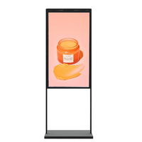 Vente chaude 700 ~ 2500nits 43 pouces double écrans affichage orienté vers la fenêtre haute luminosité publicité écran d'affichage de fenêtre de magasin