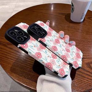 Vendita calda <span class=keywords><strong>rosa</strong></span> stampa fiore TPU pelle artificiale custodia per Iphone 8 X Xr Xs 11 12 <span class=keywords><strong>13</strong></span> 14 16 17 Pro Max - Product Image 6