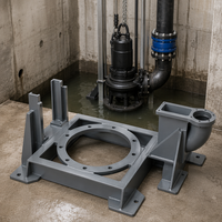 Base de pompe à diaphragme OEM personnalisée |   Fabrication en acier soudé robuste pour station de pompage de fluides