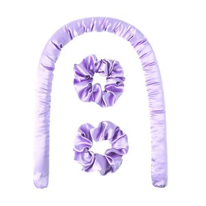 Diadema de satén en forma de U con juego de scrunchies para protección del cabello y uso diario - Product Image 5