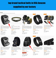 Sabuk pengikat cepat 2-in-1, sabuk nilon taktis empuk pelepasan cepat, sabuk luar MOLLE kaku ganda 1.75 "Tugas Berat