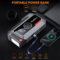 Fabricant OEM&ODM – Démarreur de batterie portable 4-en-1 avec compresseur d'air, booster de démarrage 12V pour voiture et batterie externe avec pompe à air