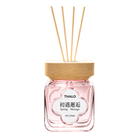 Diffuseur à bâtonnets de 150 ml avec collier en bois naturel, huile parfumée et bâtonnets parfumés pour l'aménagement intérieur de la chambre
