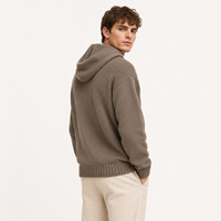 Sweat à capuche personnalisé MENGTU, logo personnalisé en relief, sweats à capuche en tricot pour hommes, pull en tricot, sweat en tricot