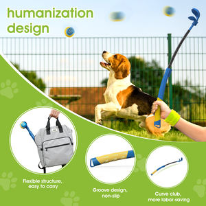 Ergonomic Adjustable Plastic Ball Thrower Durable <b>Outdoor</b> Pet Fetch <b>Toy</b> - Product Image 3