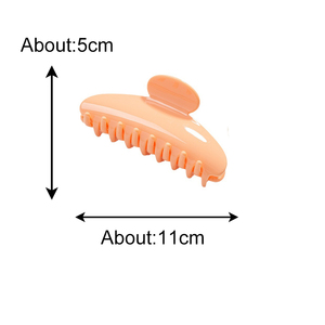 Fermacapelli in Plastica Curvo Liscio Tinta Unita OEM, Accessorio per Capelli alla Moda con Processo di Verniciatura a Spruzzo, <span class=keywords><strong>Clip</strong></span> Resistente e Durevole - Product Image 6