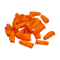 JY205 Sarung Jari Anti-Statis Oranye 0.26mm Ekstra Tebal Anti-Selip Lateks (500 Pcs)