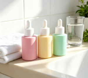 Excellente bouteille en verre plate pour huile essentielle de 30 ml, bouteille compte-gouttes colorée à fond épais pour l'aromathérapie - Product Image 4