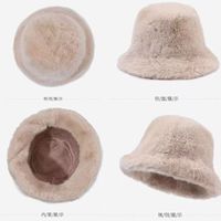 Chapeau Bob Synthétique Style Urbain en Vison, Couronne Profonde, Large Bord, Vintage, Chapeau Cloche Doux et Moelleux pour Femme, Tendance Automne