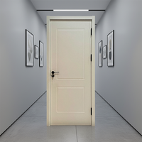 Portes de chambre en bois massif postmodernes avec isolation acoustique, surface finie, service personnalisé