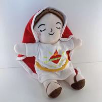 Peluche Jésus respirante et confortable, jouet musical lumineux, cadeau religieux pour l'heure du coucher et la décoration intérieure, vente en gros