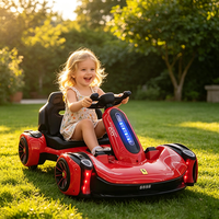 Kart électrique pour enfants à 3 vitesses réglables, avec télécommande, voiture de course électrique fougueuse, livraison directe d'usine