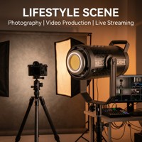 Éclairage vidéo LED professionnel KY-BK300III 300W bicolore 2800K-6800K COB pour photographie avec monture Bowens et télécommande