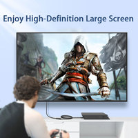Câble d'extension plaqué or, adaptateur mâle à femelle, prend en charge 4K 60Hz 3D HDR pour moniteur, 6,6 pieds/9,8 pieds
