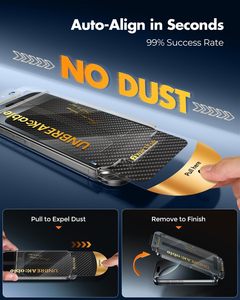 Bộ bảo vệ màn hình kính cường lực độ nét cao Ultra HD cho <span class=keywords><strong>iPhone</strong></span> 16 Pro, chống vỡ, <span class=keywords><strong>4</strong></span>+2 miếng [9H+ Tiêu chuẩn quân sự] - Product Image 4