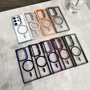 Funda de Lujo para Móvil con Soporte Magnético y Protector de Lente de Cámara en Caja para Samsung Galaxy S25 Ultra S24 <span class=keywords><strong>23</strong></span> - Product Image 4