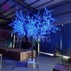 Glowing LED Cherry Blossom <b>Tree</b> <b>Light</b> Iron Trunk Holiday Landscape for Garden Park Plaza Mall Street Event Display for Sale - Product Image 3