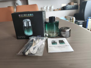 Умный автомобильный освежитель воздуха и беспроводной диффузор безводный для эфирных масел, зеленый, для ароматерапии - Product Image 2