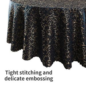 2026 Luxury Round <b>Tablecloth</b> Jacquard Floral <b>Wedding</b> Decoration Table Cloth Cover for Banquet - Product Image 5