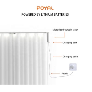 Alexa Google <strong>Home</strong> <strong>Smart</strong> Curtain System Tuya Wifi Intelligent Automatic Curtain Opener Aluminum Electric Motors DC 12v For Drapes - Product Image 5