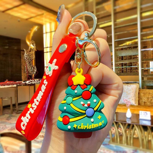 <strong>Wholesale</strong> <strong>Christmas</strong> Keychain Exquisite Plastic <strong>Christmas</strong> Tree Figurine Doll Bag Charm Cartoon Carabiner Keychain Small <strong>Gift</strong> - Product Image 5
